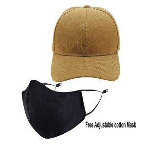 Cotton Cap With Mask – Brown